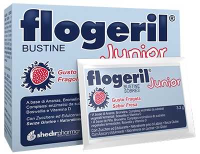 FLOGERIL JUNIOR FRAGOLA 20 BUSTINE - farmagiri