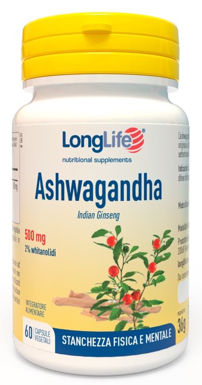 LONGLIFE ASHWAGANDHA 60 CAPSULE 500 MG - farmagiri