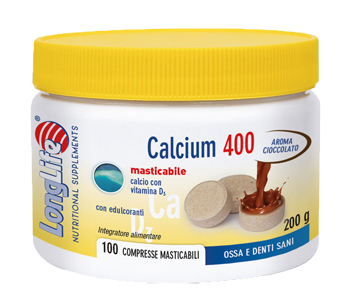 LONGLIFE CALCIUM 400 CACAO 100 COMPRESSE - farmagiri
