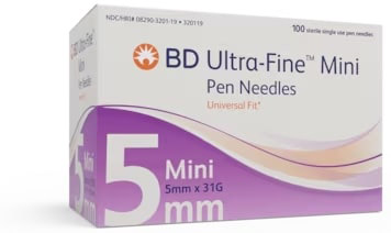 AGO PER PENNA DA INSULINA THINWALL BD GAUGE 31 5 MM 100 PEZZI - farmagiri