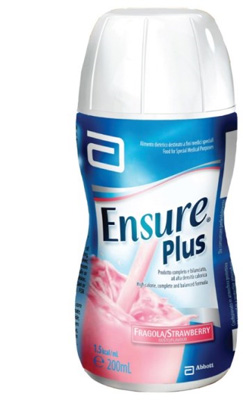 ENSURE PLUS FRAGOLA 4 BOTTIGLE DA 200 ML - farmagiri