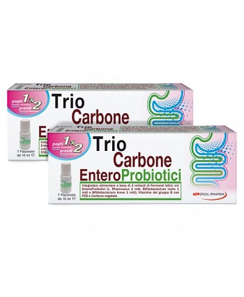 TRIOCARBONE ENTEROPROBIOTICI 7 FLACONCINI X 10 ML - farmagiri