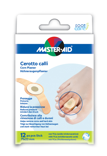 CEROTTO CALLIFUGO MASTER-AID FOOTCARE 71X22 MM 12 PEZZI B2 - farmagiri