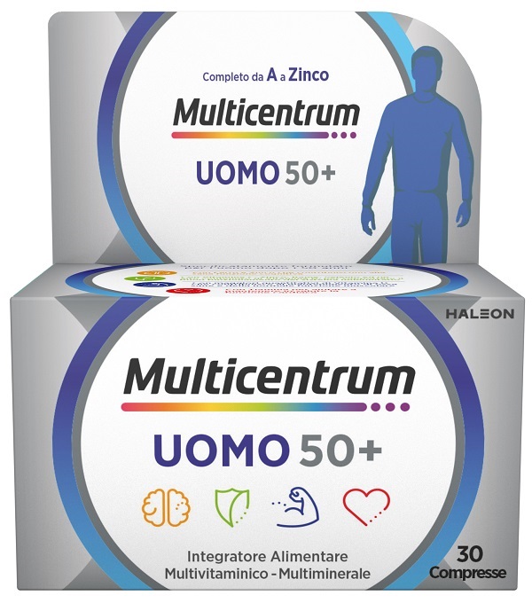 MULTICENTRUM UOMO 50+ 30 COMPRESSE - farmagiri