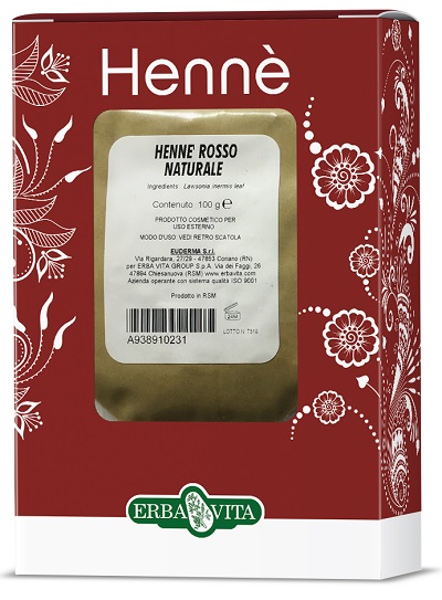 HENNE COLORANTE CAPELLI ROSSO NATURALE 100 G - farmagiri