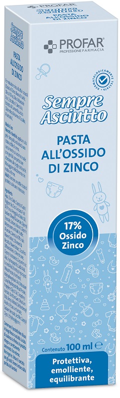 PROFAR SEMPRE ASCIUTTO PASTA ALL'OSSIDO DI ZINCO 17% 100 ML - farmagiri