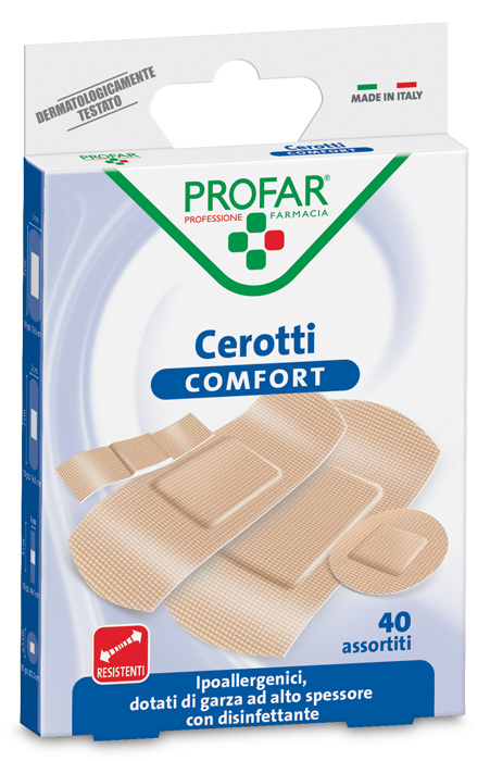 CEROTTO COMFORT ASSORTITI 40 PEZZI PROFAR - farmagiri
