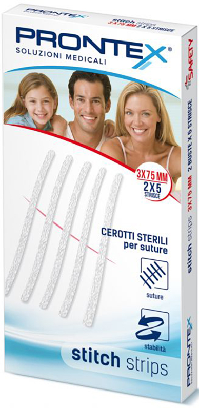 PRONTEX STITCH STRIPS 3X75 10 PEZZI - farmagiri