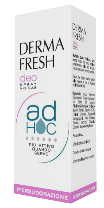DERMAFRESH DEO SPRAY NO GAS AD HOC IPERSUDORAZIONE DEODORANTE 100 ML - farmagiri