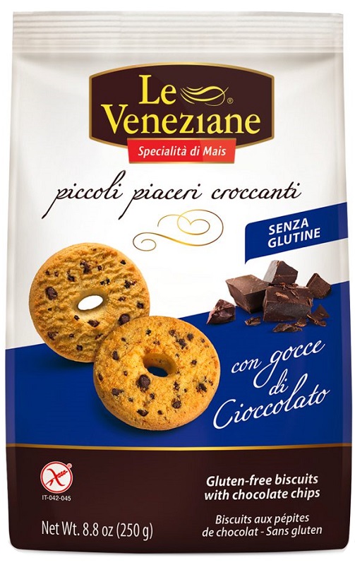 LE VENEZIANE BISCOTTI GOCCE DI CIOCCOLATO 250 G - farmagiri