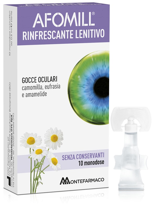 AFOMILL RINFRESCANTE SENZA CONSERVANTI 10 FIALE DA 0,5 ML - farmagiri