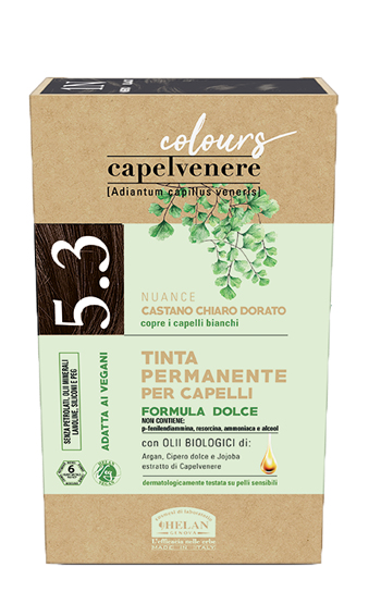 CAPELVENERE COLOURS TINTA CAPELLI 5,3N CASTANO CHIARO DORATO - farmagiri