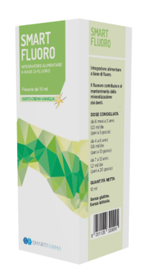 SMART FLUORO GOCCE 10 ML GUSTO CREMA VANIGLIA - farmagiri