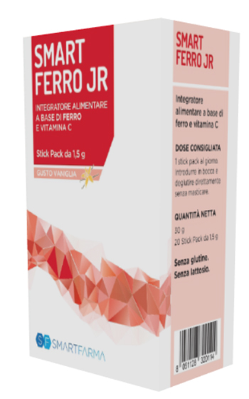 SMART FERRO JR 20 STICK PACK GUSTO VANIGLIA - farmagiri