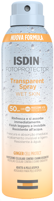 FOTOPROTECTOR TRANSPARENT WET SKIN SPRAY 50+ 250 ML - farmagiri