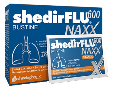 SHEDIRFLU 600 NAXX ARANCIA SENZA ZUCCHERI 20 BUSTINE - farmagiri