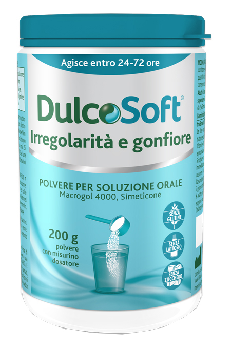 DULCOSOFT IRREGOLARITA' E GONFIORE POLVERE SOLUBILE 200 G - farmagiri
