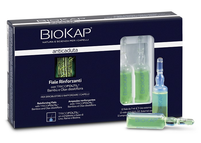 BIOKAP FIALE RINFORZANTI ANTICADUTA CON TRICOLTIL 12 PEZZI DA 7 ML NEW - farmagiri