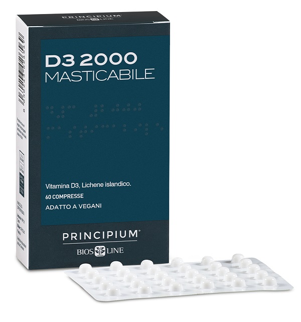 PRINCIPIUM D3 2000 MASTICABILE 60 COMPRESSE - farmagiri