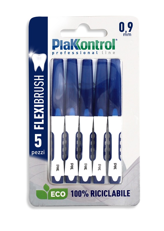 PLAKKONTROL FLEXIBRUSH SCOVOLINI INTERDENTALI 0,9 5 PEZZI - farmagiri