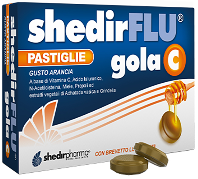 SHEDIRFLU GOLA C ARANCIA 36 PASTIGLIE - farmagiri