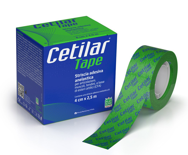 STRISCIA ADESIVA ANELASTICA CETILAR TAPE CM 4 X 2,5 M - farmagiri
