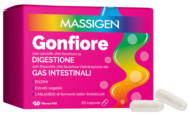 MASSIGEN GONFIORE 20 CAPSULE - farmagiri