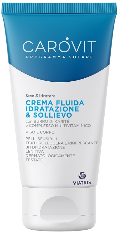CAROVIT PROGRAMMA SOLARE CREMA FLUIDA IDRATAZIONE & SOLLIEVO 150 ML - farmagiri