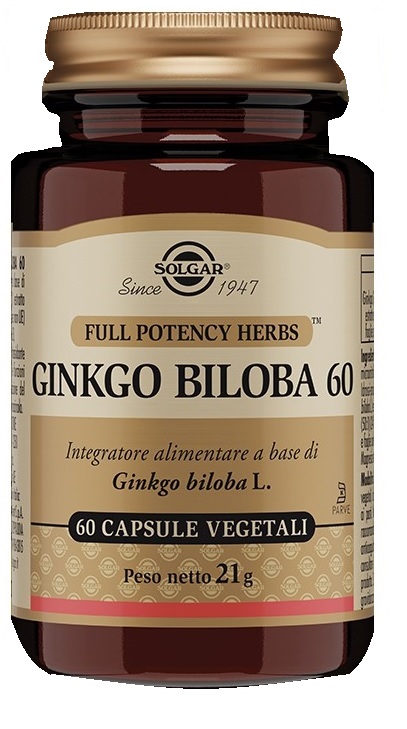GINKGO BILOBA 60 60 CAPSULE VEGETALI - farmagiri