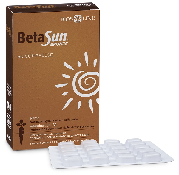 BIOSLINE BETASUN BRONZE 60 COMPRESSE - farmagiri