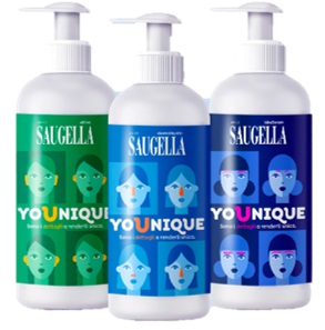 SAUGELLA YOUNIQUE BUNDLE 1 DERMOLIQUIDO 200 ML + 1 ATTIVA 200 ML + 1 IDRASERUM 200 ML - farmagiri