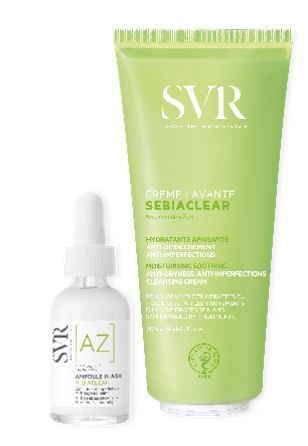 SEBIACLEAR SET AMPOULE FLASH 30 ML + CREME LAVANTE 200 ML - farmagiri