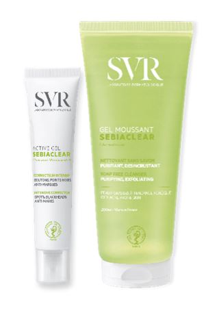 SEBIACLEAR SET ACTIVE GEL 40 ML + GEL MOUSSANT 200 ML - farmagiri