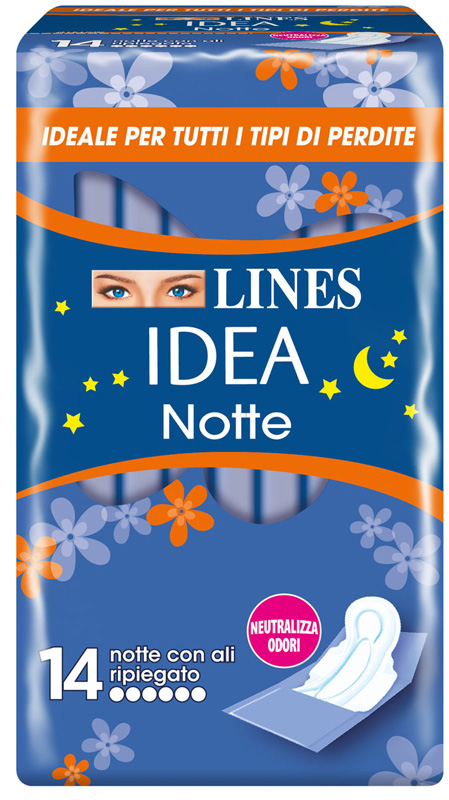 LINES IDEA NOTTE CON ALI RIPIEGATE 14 PEZZI - farmagiri