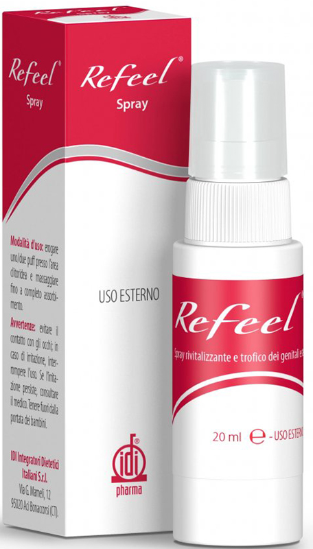 REFEEL SPRAY RIVITALIZZANTE E TROFICO DEI GENITALI ESTERNI FEMMINILI 20 ML - farmagiri