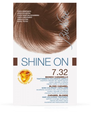 BIONIKE SHINE ON TRATTAMENTO COLORANTE CAPELLI BIONDO CARAMELLO 7.32 - farmagiri