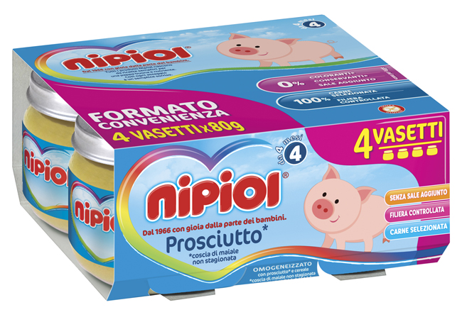 NIPIOL OMOGENEIZZATO PROSCIUTTO 4 X 80 G - farmagiri