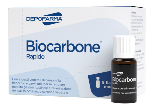 BIOCARBONE RAPIDO 8 FLACONCINI - farmagiri