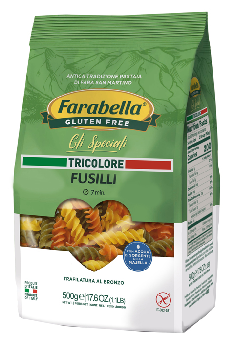 FARABELLA FUSILLI TRICOLORE 500 G - farmagiri