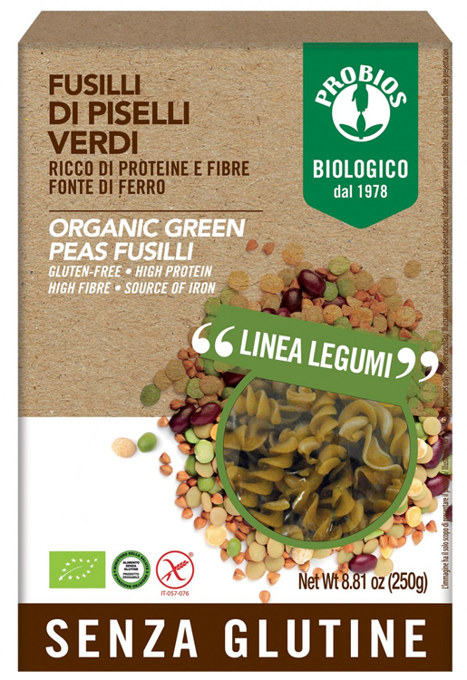 PROBIOS SPECIALITA' DI PISELLI VERDI FUSILLI 250 G - farmagiri