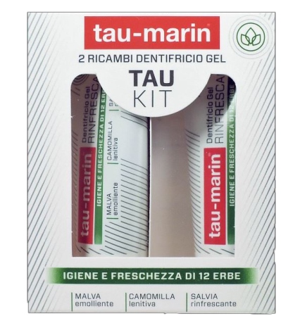 TAU MARIN DENTIFRICIO RINFRESCANTE RICARICA TAU KIT 2X20ML - farmagiri