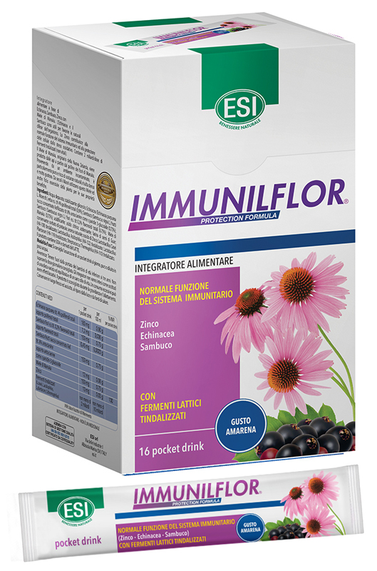 ESI IMMUNILFLOR POCKET DRINK 16 POCKET DRINK - farmagiri