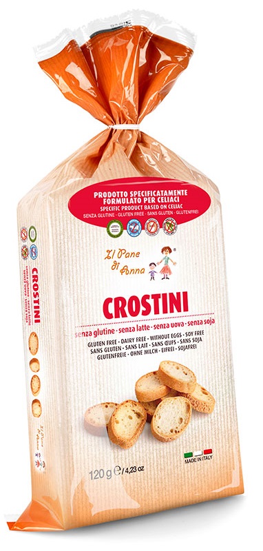 IL PANE DI ANNA CROSTINI SENZA LATTE 120 G - farmagiri