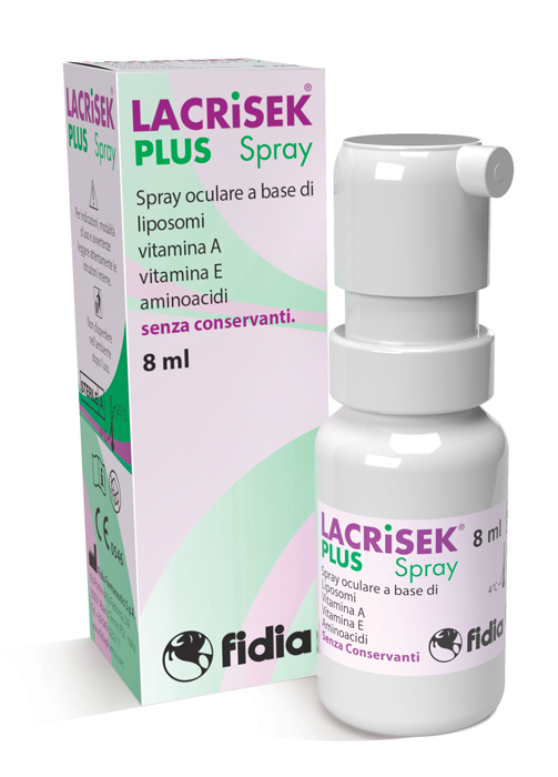 LACRISEK PLUS SPRAY SENZA CONSERVANTI SOLUZIONE OFTALMICA 8 ML - farmagiri