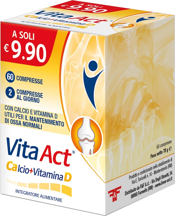 VITA ACT CALCIO + VITAMINA D 60 COMPRESSE - farmagiri
