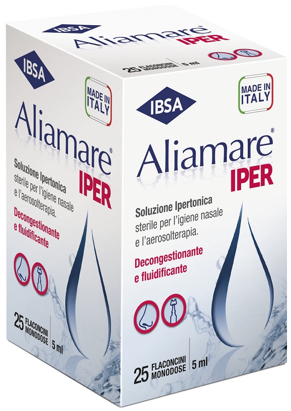 ALIAMARE IPER 25 FLACONCINI IPERTONICI DA 5 ML - farmagiri