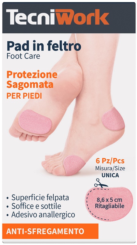 PAD IN FELTRO SAGOMATO 8,6X5CM 6 PEZZI - farmagiri