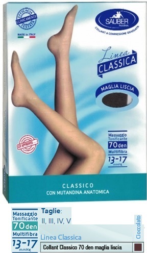 SAUBER CLASSICO COLLANT 70 DENARI MAGLIA LISCIA CIOCCOLATO 4 - farmagiri