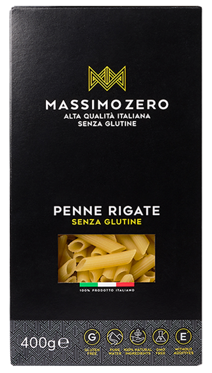 MASSIMO ZERO PENNE RIGATE 400 G - farmagiri