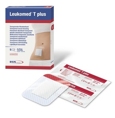 LEUKOMED T PLUS MEDICAZIONE POST-OPERATORIA TRASPARENTE IMPERMEABILE 7,2 X 5 CM - farmagiri